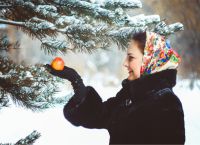 Зимна фотосесия в руски стил 5