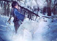 зимски фото-сесија девојчица у шуми1