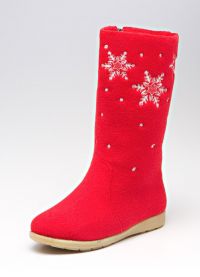 Zimní červené boty 1