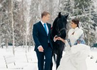 zimní svatební fotografie střílí 7