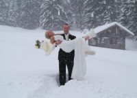 Зимска свадбена фотографија 4