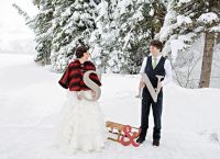Zimní svatební fotografie 6