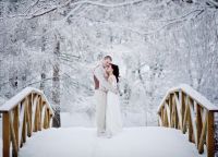 зимска венчаница снима фотографије 9
