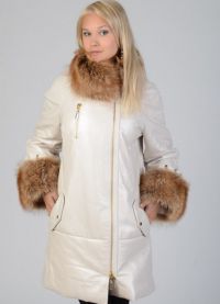Женска зимска јакна од коже 4