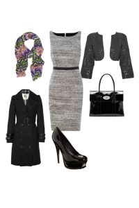 Što nositi sa sivom haljinom 4