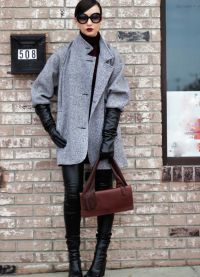 какво да носите със сив женски палто 3