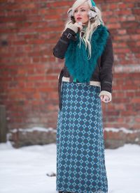 Što nositi s dugom suknjom u zimi6