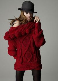 какво да носите с дълъг пуловер 8