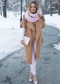 какво да носите с розов шал 21