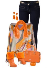 С какво да носите оранжеви ботуши 9