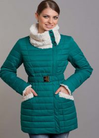 ženski kaput od kišnog tkanine na sintetičkom zimovanju7