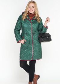 ženski kaput od kišnog tkanine na sintetičkom zimovanju9