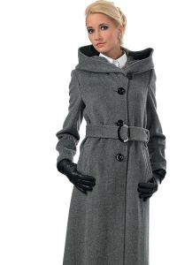 Dámský kabát s kapucí 2