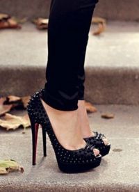 женски обувки с висок ток 8