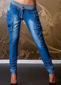 damskie jeansy z elastyczną 4