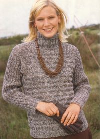 Ženski pleteni pulover 2
