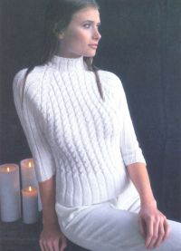 Ženski pleteni pulover 4