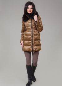 Dámské zimní kabáty na syntetické zimní zimě s kožešinou12