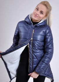 dámská zimní bunda s kapucí na syntetické zimní zimě11