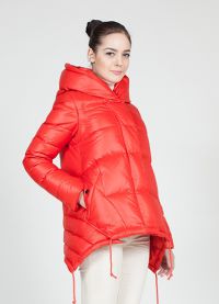 damska kurtka zimowa z kapturem na syntetycznym zimowisku9