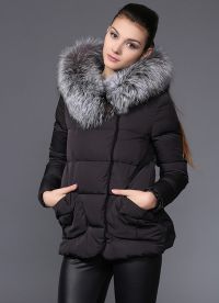 Женски зимни якета на синтетичен винтер с кожица2