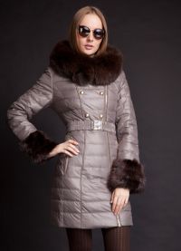 Ženske zimske jakne na sintetičnem zimskem plašču z fur8