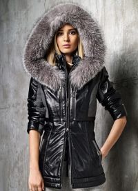 Žene zimske jakne s kapuljačom i krznom1