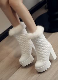 Damskie krótkie buty zimowe5