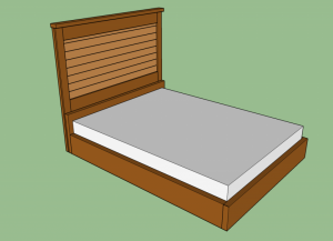 Dřevěná postel s vlastními rukama14