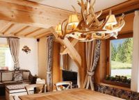 Дървени тавани полилеи13