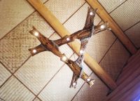 Dřevěné stropní lustry15