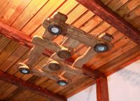 Dřevěné stropní lustry3