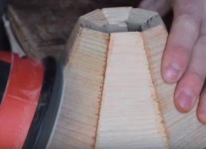 DIY дървен полилей23