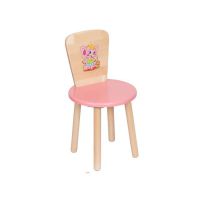 Дървен детски стол1