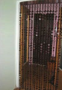 Dřevěné záclony na dveřích 4