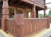 Ograja za leseno teraso6