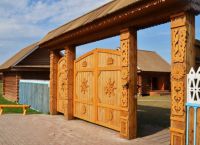 Дървени порти12