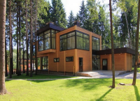 dřevěné domy v high-tech stylu 7