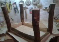 Stół wykonany z drewna własnymi rękami14