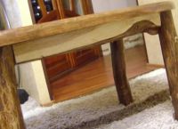 Stół wykonany z drewna własnymi rękami24