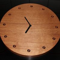 Dřevěné nástěnné hodiny 5