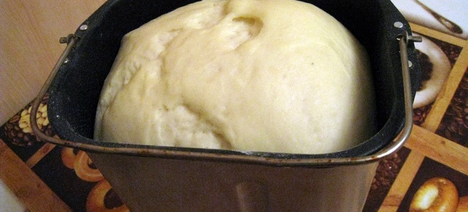 kvasovkano testo z mlekom v izdelovalcu kruha