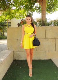 rumena poletna obleka 4