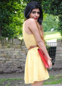 żółta letnia sukienka 14