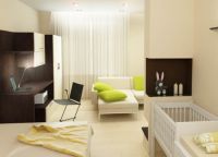 Zónování jednopokojového bytu pro rodinu s dítětem7